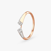 Sculpted Grace Diamond Ring