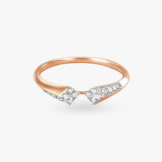 Sculpted Grace Diamond Ring
