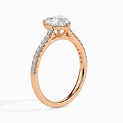 2ct Heart Lab Diamond Ivy Solitaire Ring
