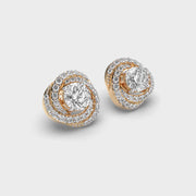 Orb From The Galaxy Diamond Earstuds