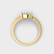 Graceful Oval Solitaire Diamond Ring for Engagement