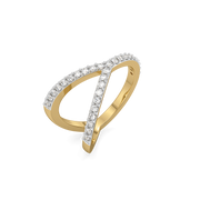 0.37ct Lab Grown Diamond Ring in 18kt Gold Vermeil