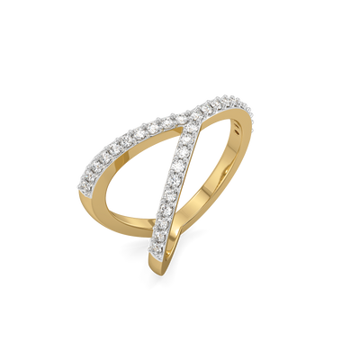 0.37ct Lab Grown Diamond Ring in 18kt Gold Vermeil