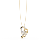 Graceful Heart Drop Pendant