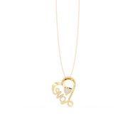 Graceful Heart Drop Pendant