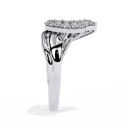 Crescent Spark Heart Ring