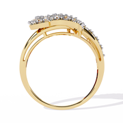 Crescent Spark Heart Ring