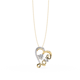 Graceful Heart Drop Pendant