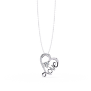Graceful Heart Drop Pendant