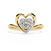 Haloed Heart Centre Ring