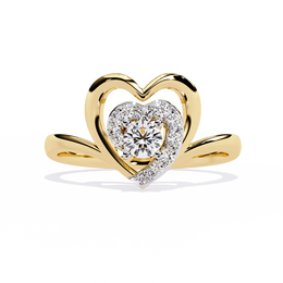 Haloed Heart Centre Ring