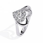 Haloed Heart Centre Ring