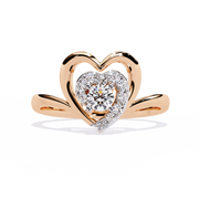 Haloed Heart Centre Ring