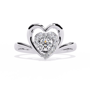 Haloed Heart Centre Ring
