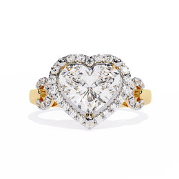 Vintage Crown Solitaire Ring