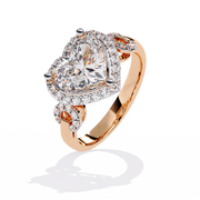 Vintage Crown Solitaire Ring