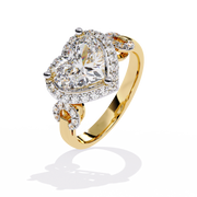 Vintage Crown Solitaire Ring