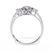 Blooming Petal Solitaire Ring
