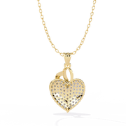 Layered Heart Spark Pendant