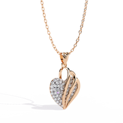 Layered Heart Spark Pendant