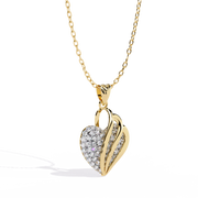 Layered Heart Spark Pendant