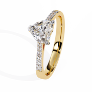 Classic Heart Solitaire Band