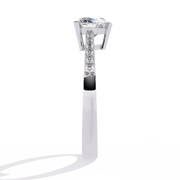 Classic Heart Solitaire Band