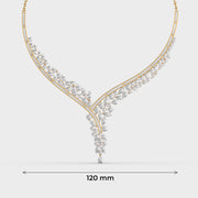 Queen’s Grace Glistening Diamond Necklace