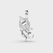 Flute Om Diamond Pendant