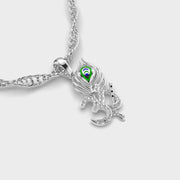 Flute Om Diamond Pendant