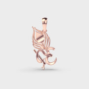 Flute Om Diamond Pendant