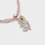 Flute Om Diamond Pendant