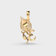 Flute Om Diamond Pendant