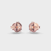 Tri Floral Bloom Diamond Earrings