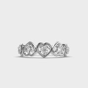 Heart Halo Diamond Ring
