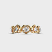 Heart Halo Diamond Ring