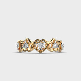Heart Halo Diamond Ring