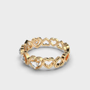 Heart Halo Diamond Ring