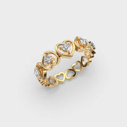 Heart Halo Diamond Ring