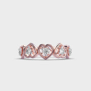Heart Halo Diamond Ring