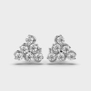 Pyramind Shining Diamond Earrings