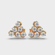 Pyramind Shining Diamond Earrings
