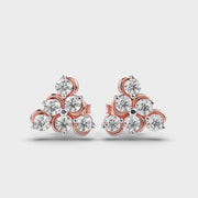 Pyramind Shining Diamond Earrings