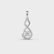 Infinity Enlooped Diamond Pendant