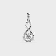 Infinity Enlooped Diamond Pendant