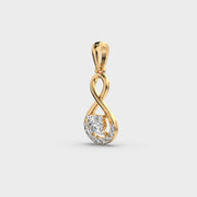 Infinity Enlooped Diamond Pendant