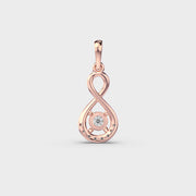 Infinity Enlooped Diamond Pendant