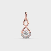 Infinity Enlooped Diamond Pendant