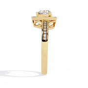 Rose Halo Heart Ring