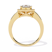 Rose Halo Heart Ring